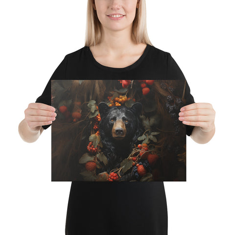 Black Bear Spirit Animal Canvas