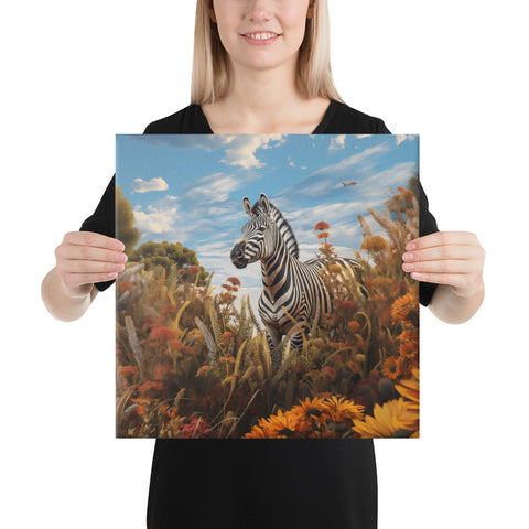 Zebra Spirit Animal Canvas