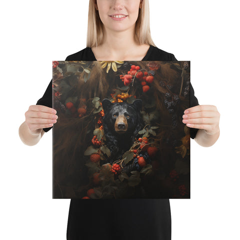 Black Bear Spirit Animal Canvas