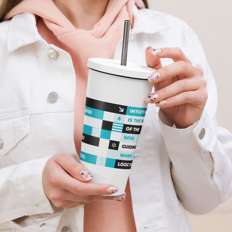 Heart 2 Heart Intuition Insulated Tumbler With A Straw