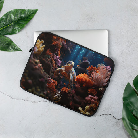 Sea Turtle Spirit Animal Laptop Sleeve