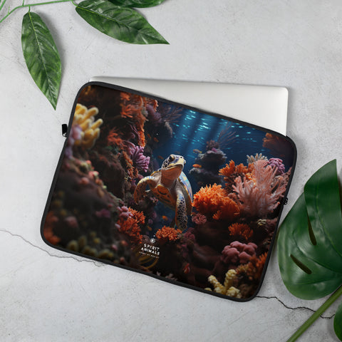 Sea Turtle Spirit Animal Laptop Sleeve