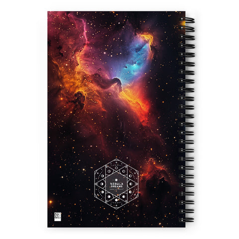 Jellyfish Nebula Dreams Spiral notebook