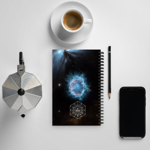 Blue Snowball Nebula Spiral notebook