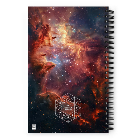 Omega Nebula Dreams Spiral notebook