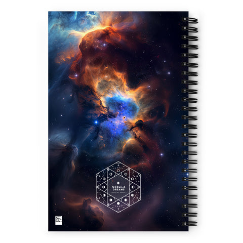 Pacman Nebula Dreams Spiral notebook