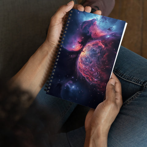 Crescent Nebula Dreams Spiral notebook