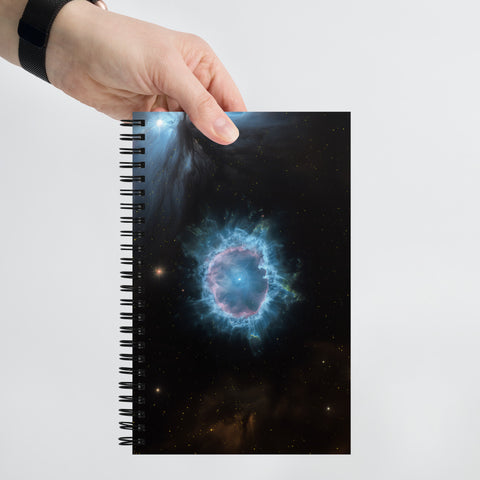 Blue Snowball Nebula Spiral notebook
