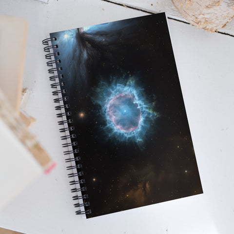 Blue Snowball Nebula Spiral notebook