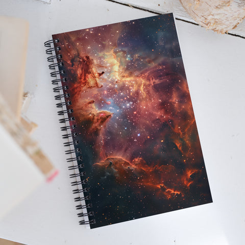 Omega Nebula Dreams Spiral notebook