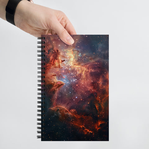 Omega Nebula Dreams Spiral notebook