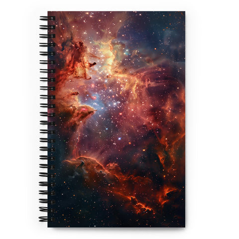 Omega Nebula Dreams Spiral notebook