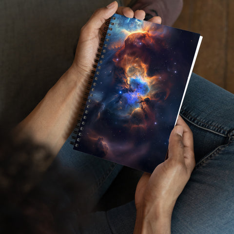 Pacman Nebula Dreams Spiral notebook