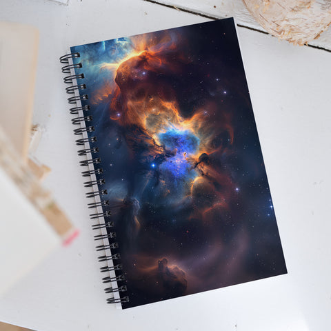 Pacman Nebula Dreams Spiral notebook