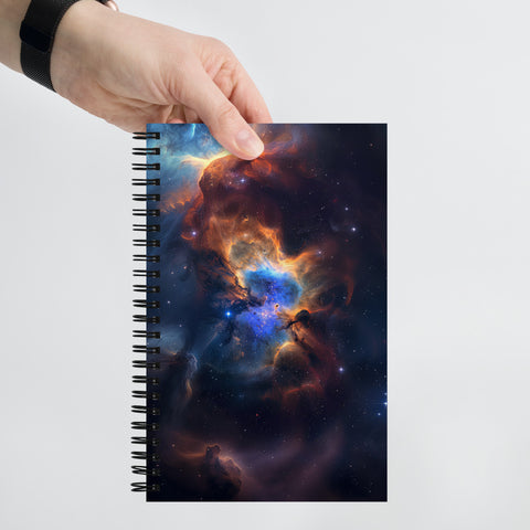 Pacman Nebula Dreams Spiral notebook