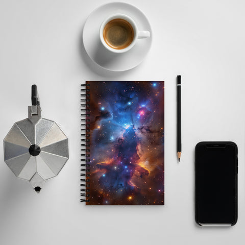 Runningman Nebula Dreams Spiral notebook