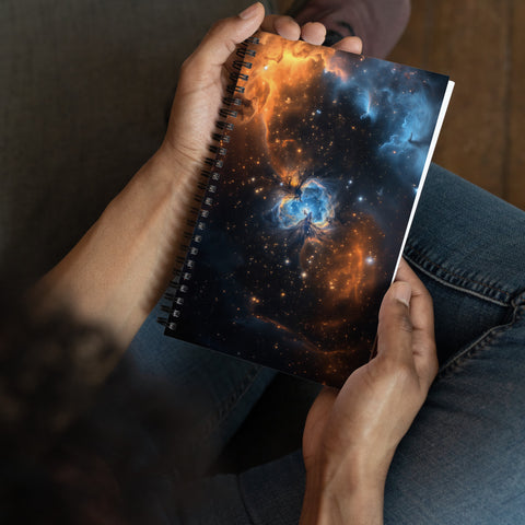 Dumbbell Nebula Dreams Spiral notebook