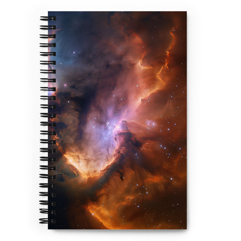 Flame Nebula Dreams Spiral notebook