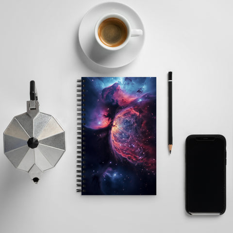 Crescent Nebula Dreams Spiral notebook