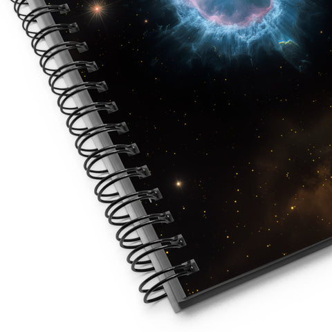 Blue Snowball Nebula Spiral notebook