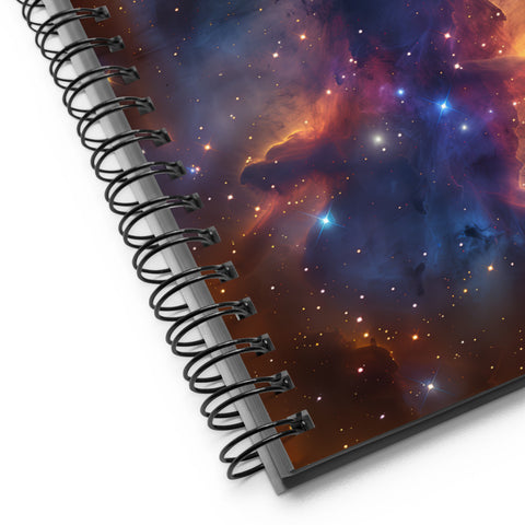 Runningman Nebula Dreams Spiral notebook