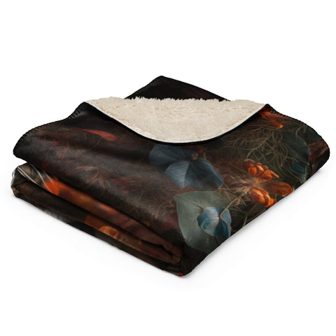 Jaguar Spirit Animal Sherpa Blanket