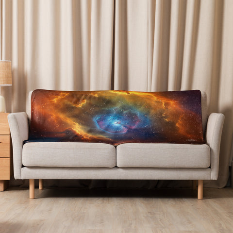 Bubble Nebula Dreams Fluffy Blanket