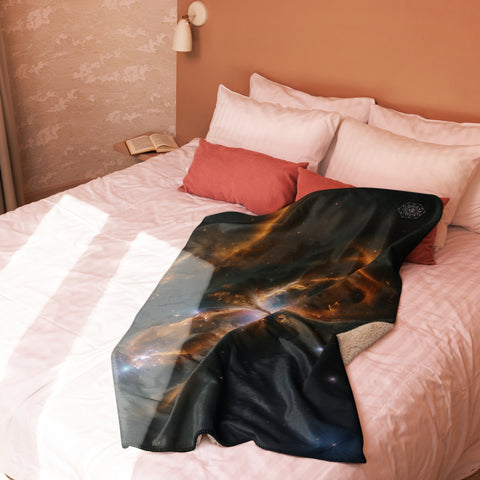 Butterfly Nebula Dreams Fluffy Blanket