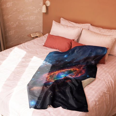 Cats Eye Nebula Dreams Fluffy Blanket