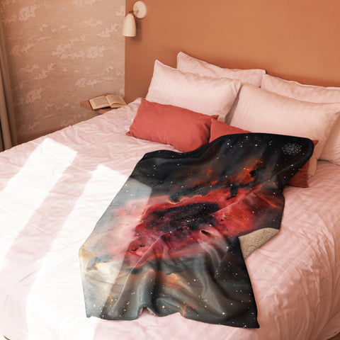 Cocoon Nebula Dreams Fluffy Blanket