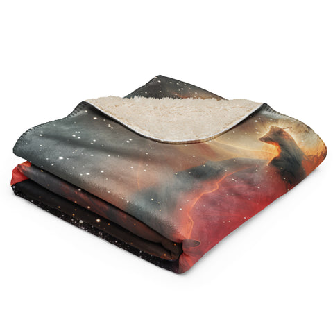 Cocoon Nebula Dreams Fluffy Blanket