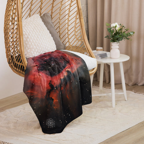 Cocoon Nebula Dreams Fluffy Blanket