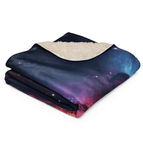 Crescent Nebula Dreams Fluffy Blanket