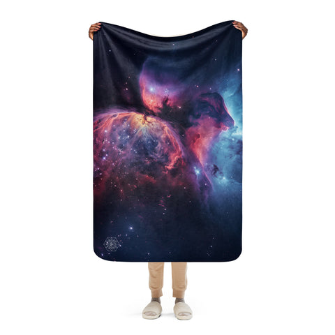 Crescent Nebula Dreams Fluffy Blanket