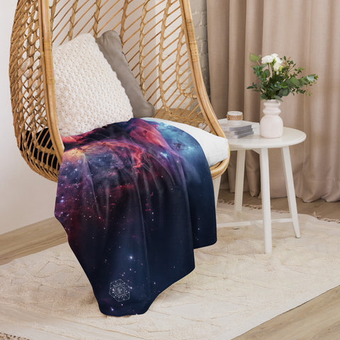 Crescent Nebula Dreams Fluffy Blanket