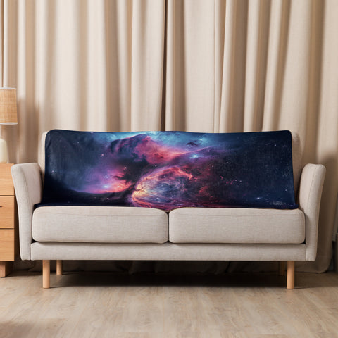 Crescent Nebula Dreams Fluffy Blanket