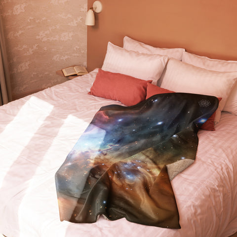 Fox Fur Nebula Dreams Fluffy Blanket