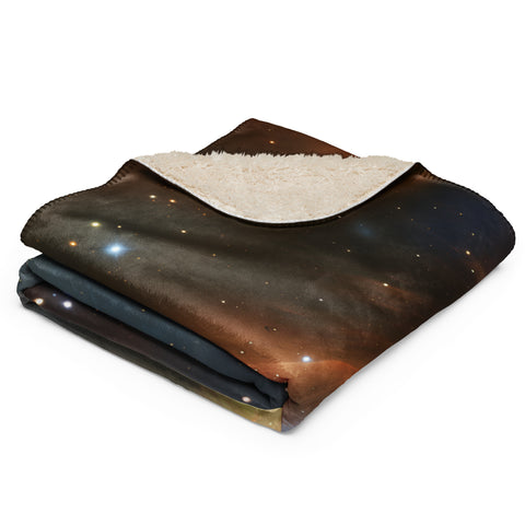 Fox Fur Nebula Dreams Fluffy Blanket