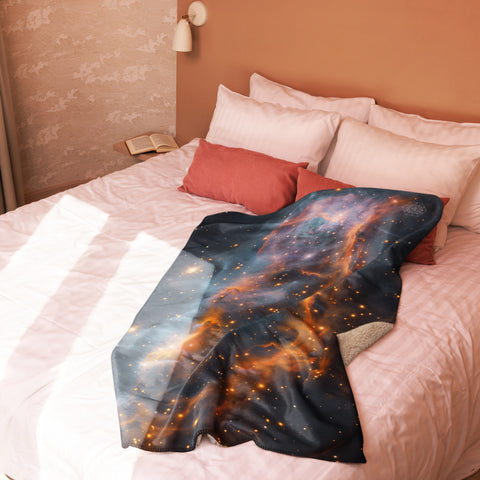 Ghost Nebula Dreams Fluffy Blanket