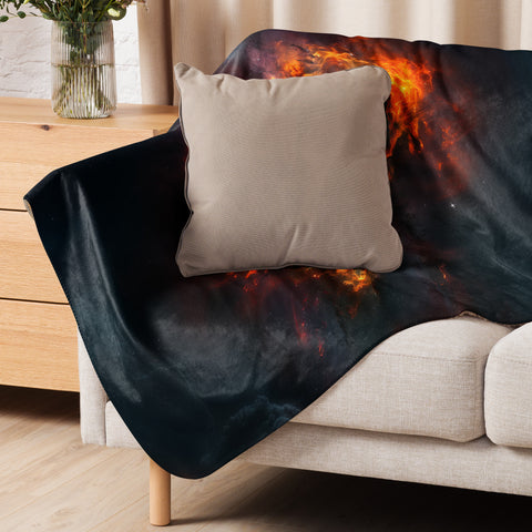 Heart Nebula Dreams Fluffy Blanket