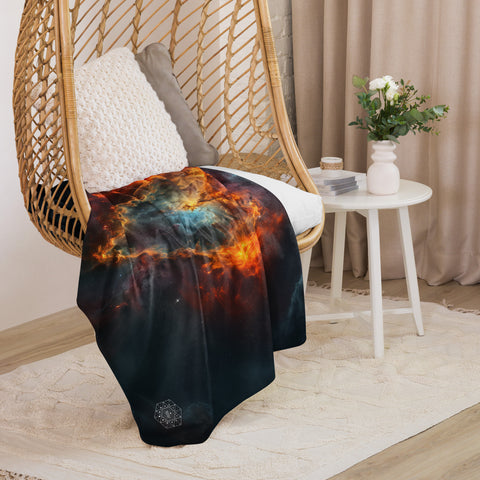 Heart Nebula Dreams Fluffy Blanket