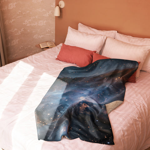 Iris Nebula Dreams Fluffy Blanket