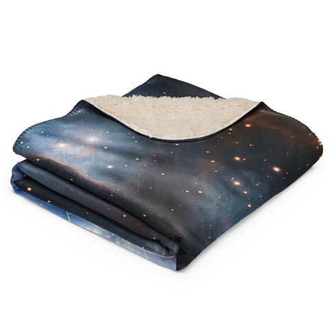 Iris Nebula Dreams Fluffy Blanket