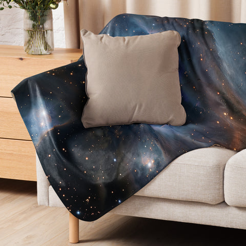 Iris Nebula Dreams Fluffy Blanket