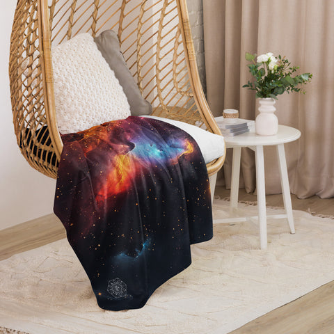 Jellyfish Nebula Dreams Fluffy Blanket