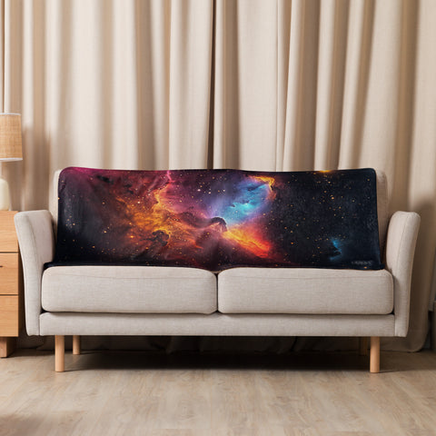 Jellyfish Nebula Dreams Fluffy Blanket