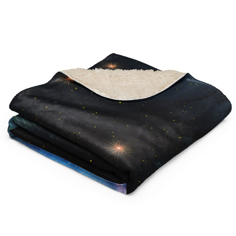 Blue Snowball Nebula Dreams Fluffy Blanket