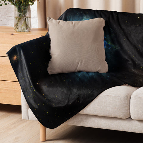 Blue Snowball Nebula Dreams Fluffy Blanket