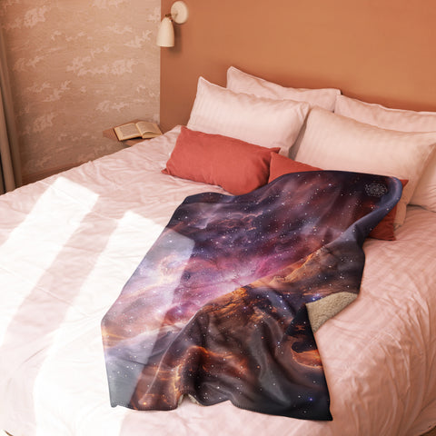 Lagoon Nebula Dreams Fluffy Blanket