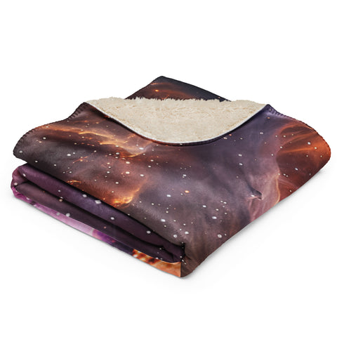 Lagoon Nebula Dreams Fluffy Blanket